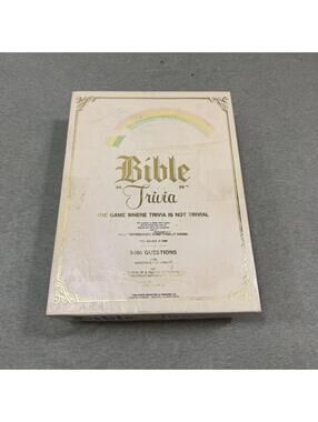 Vintage 1984 Holy Bible Trivia Board Game 5400 Questions Cadaco Games